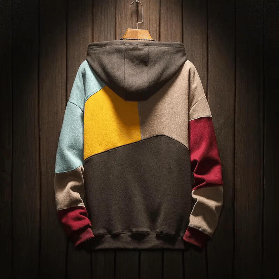 Heidi | Lässiger Color-Block Hoodie Damen mit Kapuze und Kängurutasche 1