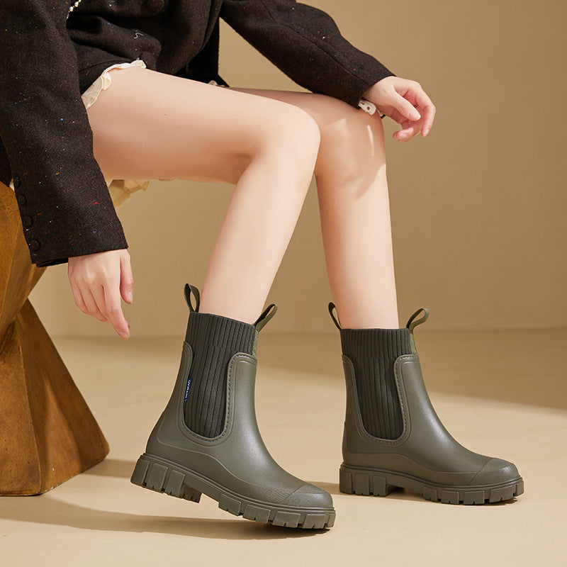 Helle | Wasserdichte, Antirutsch Gummistiefel Damen für Regenwetter 1