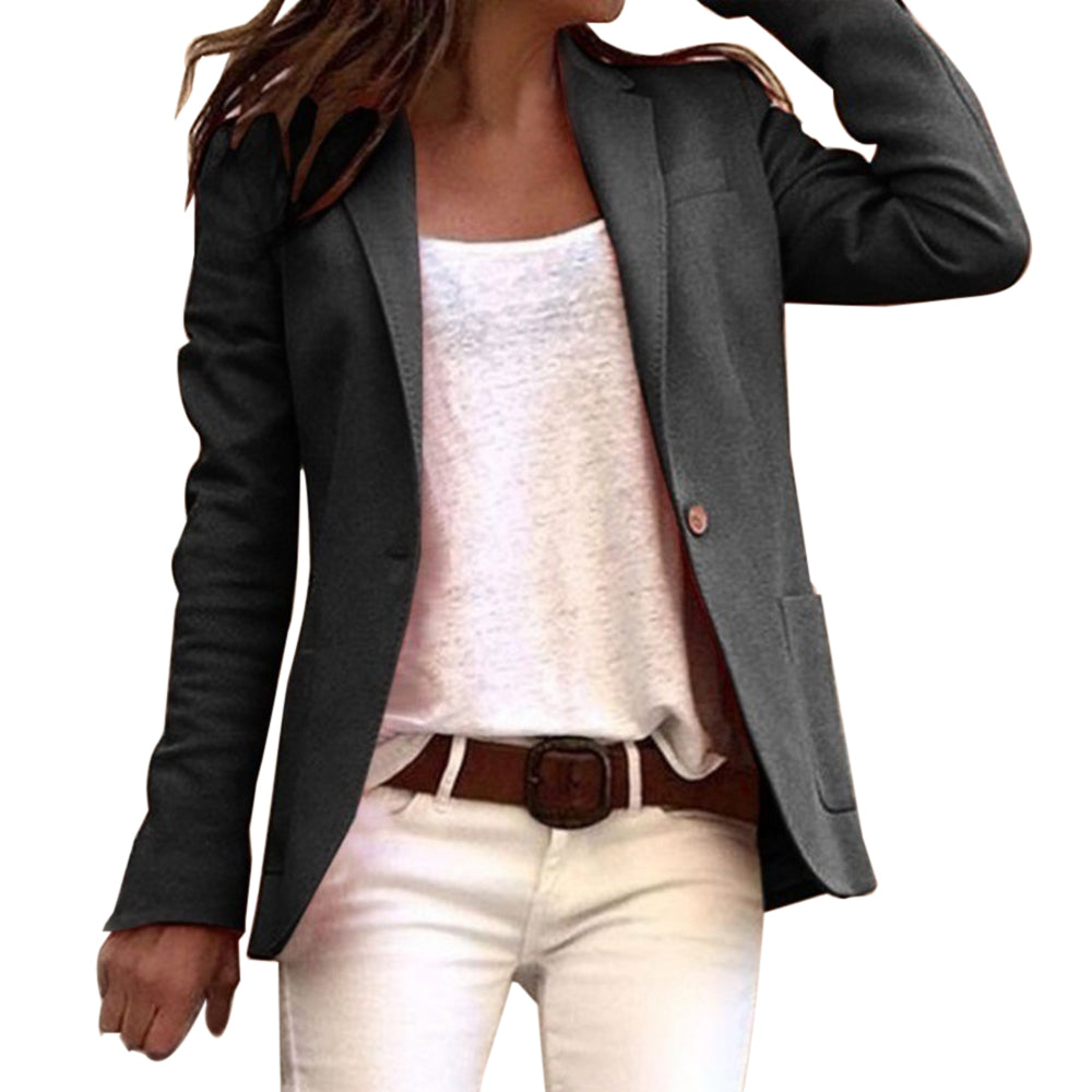 Hera | Eleganter, Eng Anliegender Langärmeliger Blazer aus Polyester 1