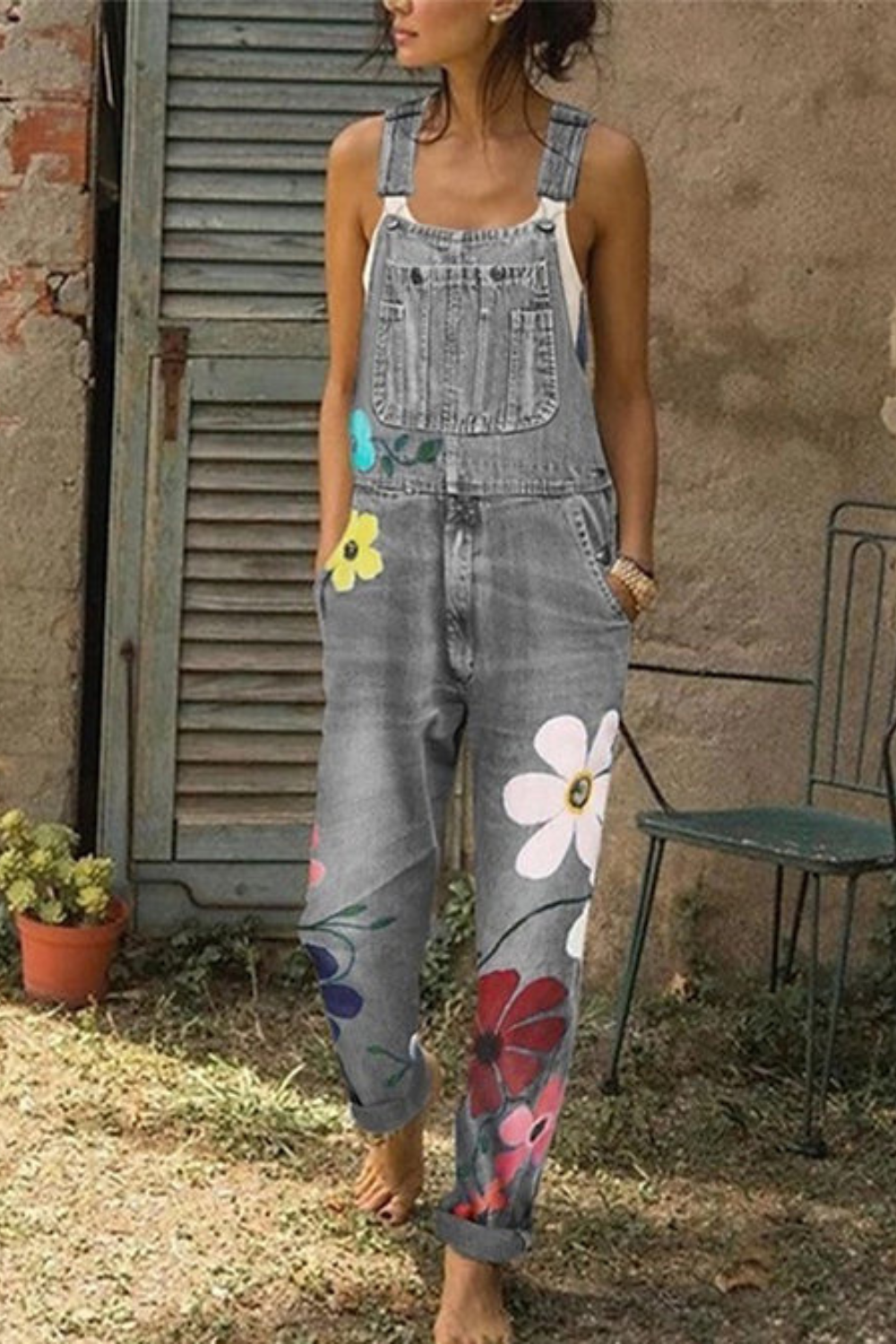 Hilda | Farbenfrohe, Handgefertigte Latzhose Damen – Bequeme Denim-Latzhose für Entspannte Tage 0