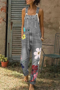 Sophia | Verspielter Vintage und kunstvoller Denim Jumpsuit