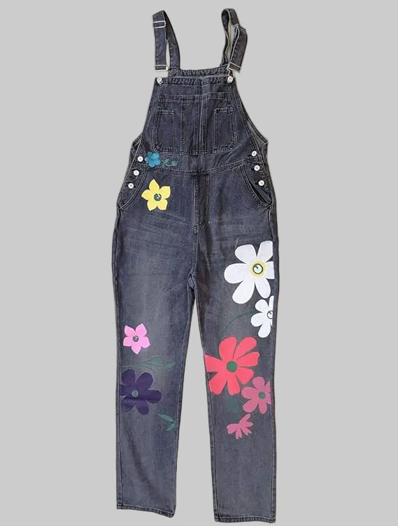 Hilda | Farbenfrohe, Handgefertigte Latzhose Damen – Bequeme Denim-Latzhose für Entspannte Tage 3