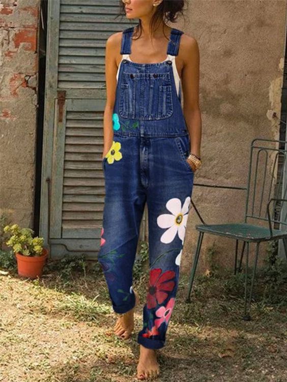 Hilda | Farbenfrohe, Handgefertigte Latzhose Damen – Bequeme Denim-Latzhose für Entspannte Tage 4