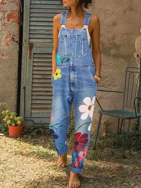 Hilda | Farbenfrohe, Handgefertigte Latzhose Damen – Bequeme Denim-Latzhose für Entspannte Tage 5