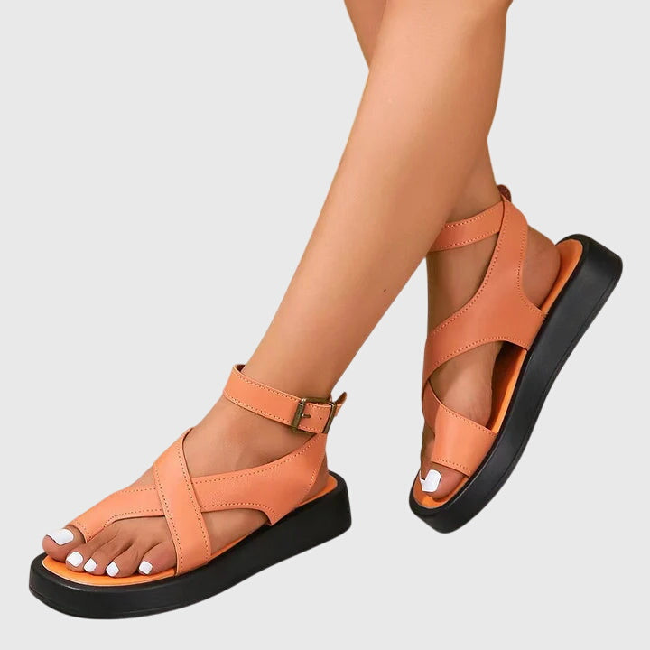 Imogen | Bequeme &amp; Stilvolle Riemchen-Gladiator-Plateausandalen für Damen 0