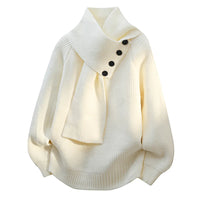 Julia | Stilvoller und kuscheliger Winterpullover mit Schalskragen