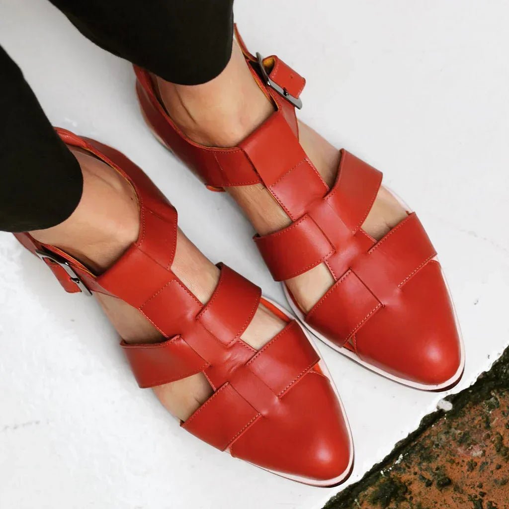 Isabella | Bequeme Damensandalen – Elegantes, Gewebtes Design mit Geschlossenem Zehenbereich 0