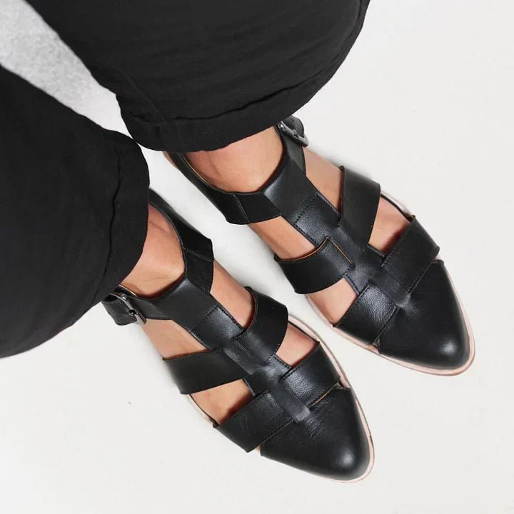 Isabella | Bequeme Damensandalen – Elegantes, Gewebtes Design mit Geschlossenem Zehenbereich 1