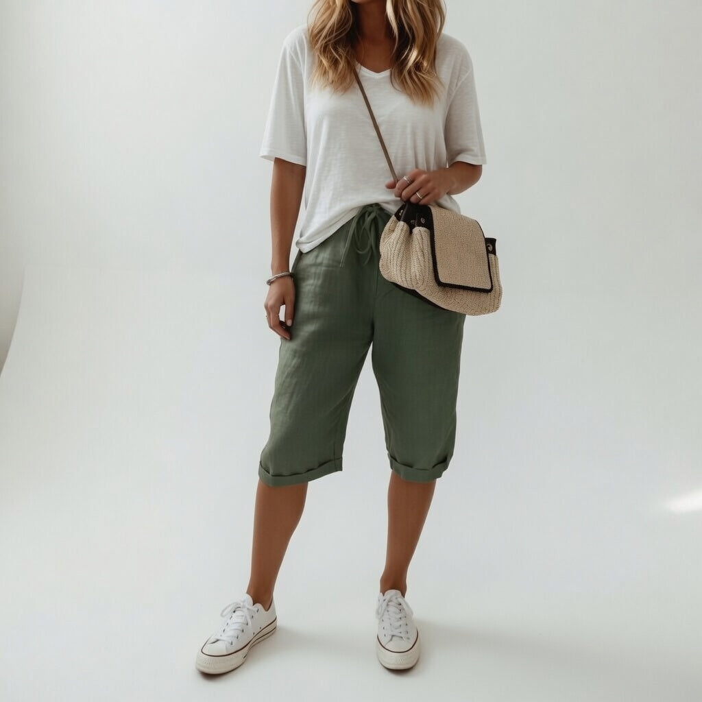 Ivarael | Atmungsaktive, Bequeme & Knielange Bermuda Shorts für Damen 2