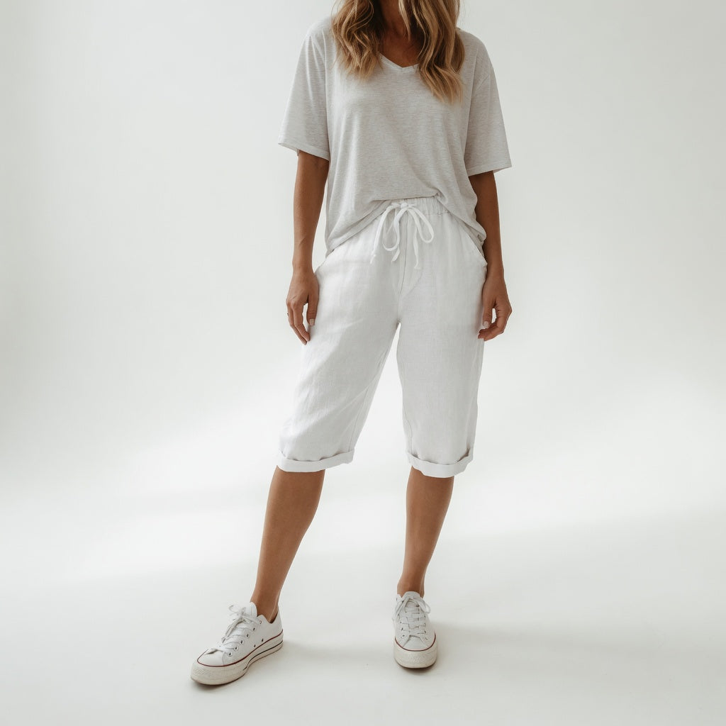 Ivarael | Atmungsaktive, Bequeme & Knielange Bermuda Shorts für Damen 4