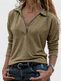 Angelika | Bequemes und lässiges Sweatshirt mit Reißverschluss