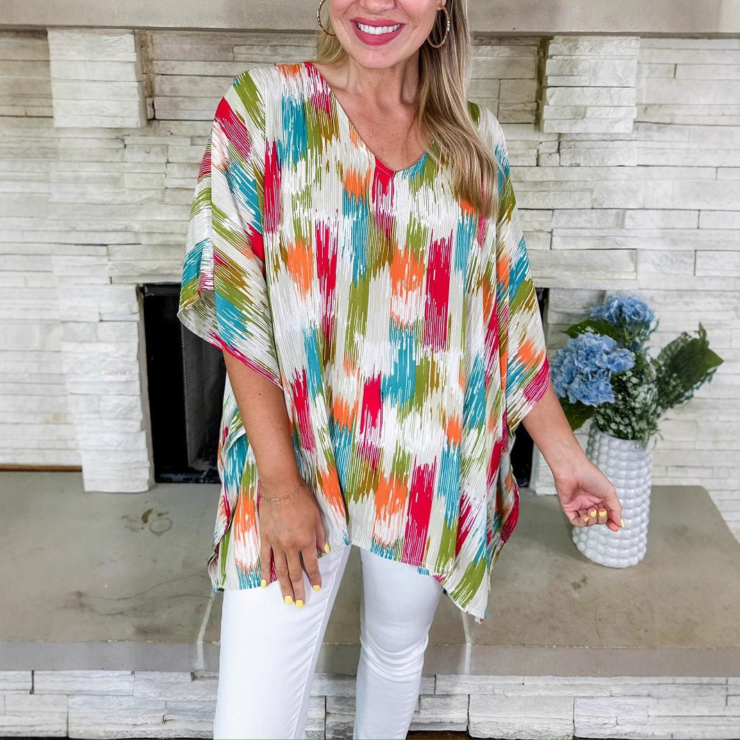 Jennifer | Elegantes und luftiges abstraktes Tunika-Top 2