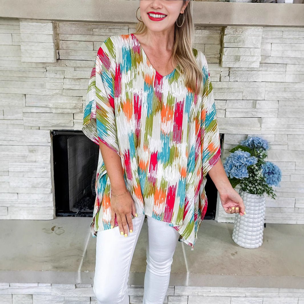 Jennifer | Elegantes und luftiges abstraktes Tunika-Top 4