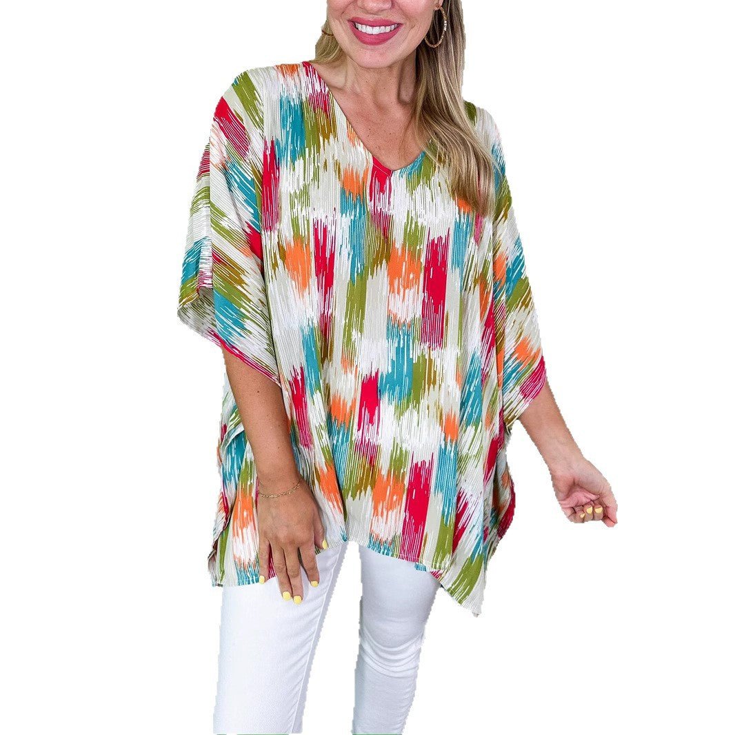 Jennifer | Elegantes und luftiges abstraktes Tunika-Top 5