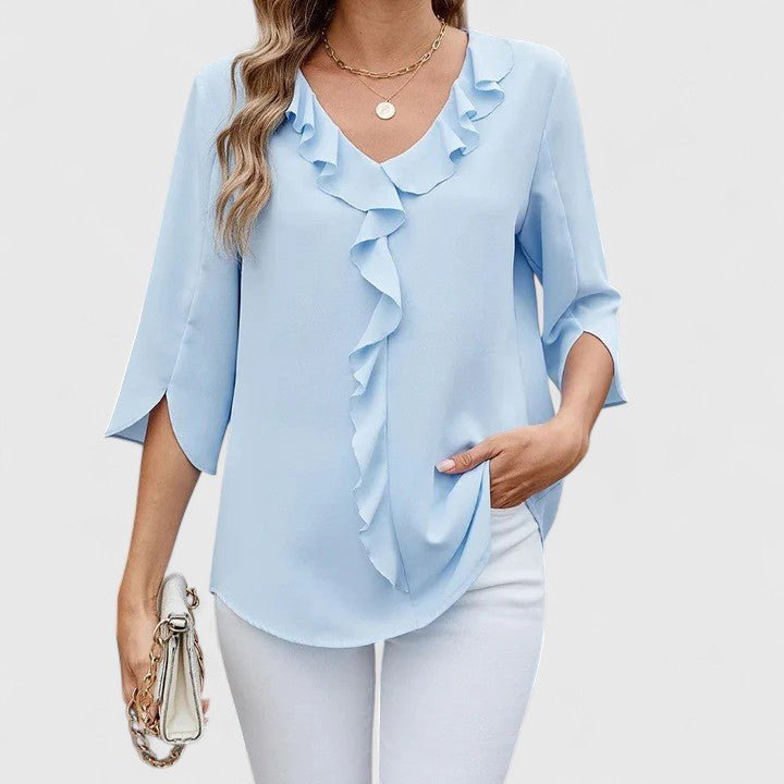 Jessica | Bequeme und elegante Chiffonbluse mit Rüschen 1