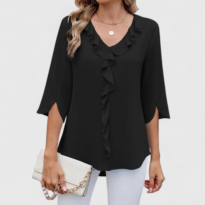 Jessica | Bequeme und elegante Chiffonbluse mit Rüschen 4