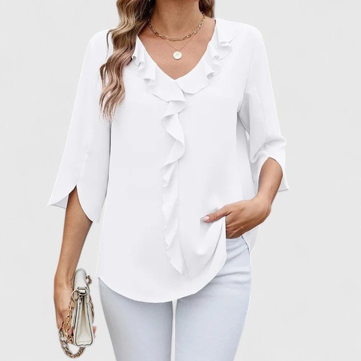 Jessica | Bequeme und elegante Chiffonbluse mit Rüschen 5