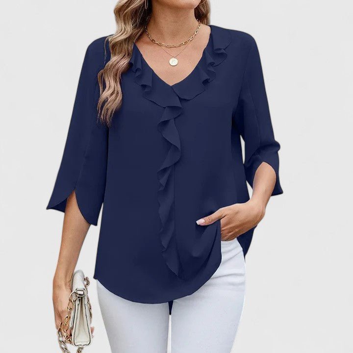 Jessica | Bequeme und elegante Chiffonbluse mit Rüschen 8