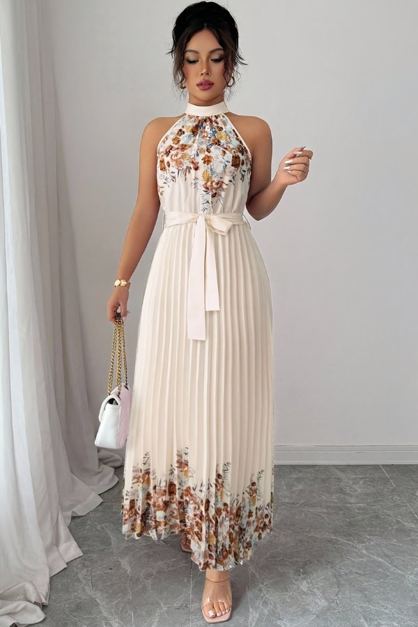 Julia | Romantisches, geblümtes Plissee-Midikleid 16