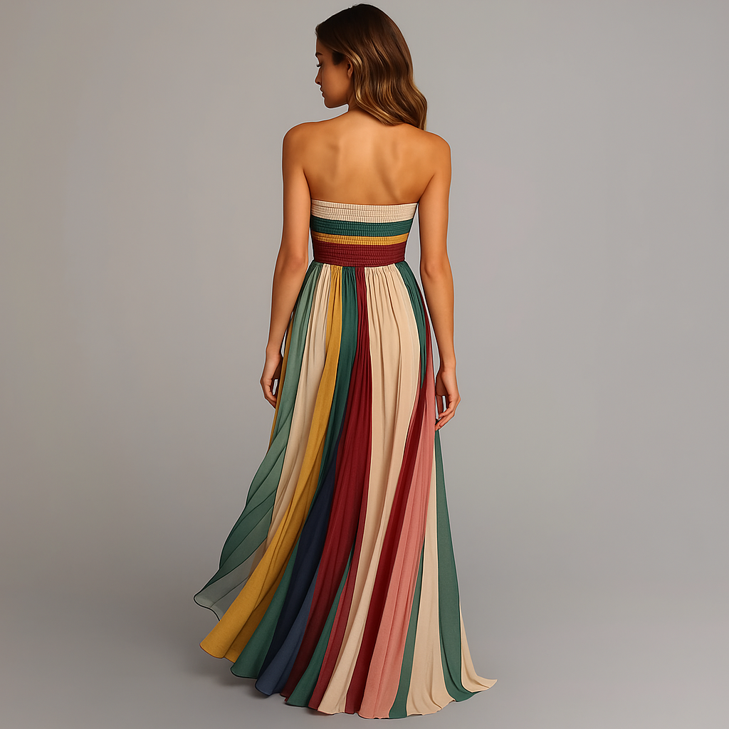 Juna | Farbenfrohes, Elegantes Sommer-Maxikleid für Damen – Perfekt für Lange Tage 3