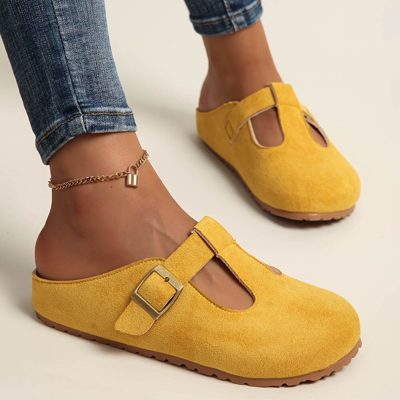 Juniper | Verstellbare, Bequeme Damen Clogs – Fröhliche Gelbe Sabots für Alltagsabenteuer 0