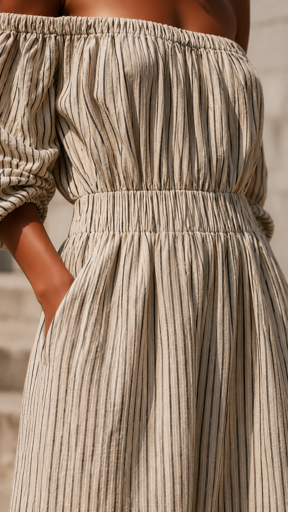 Kallista | Elegantes Maxikleid Sommer – Fließend, Atmungsaktiv & Langarm Damen Kleid 3