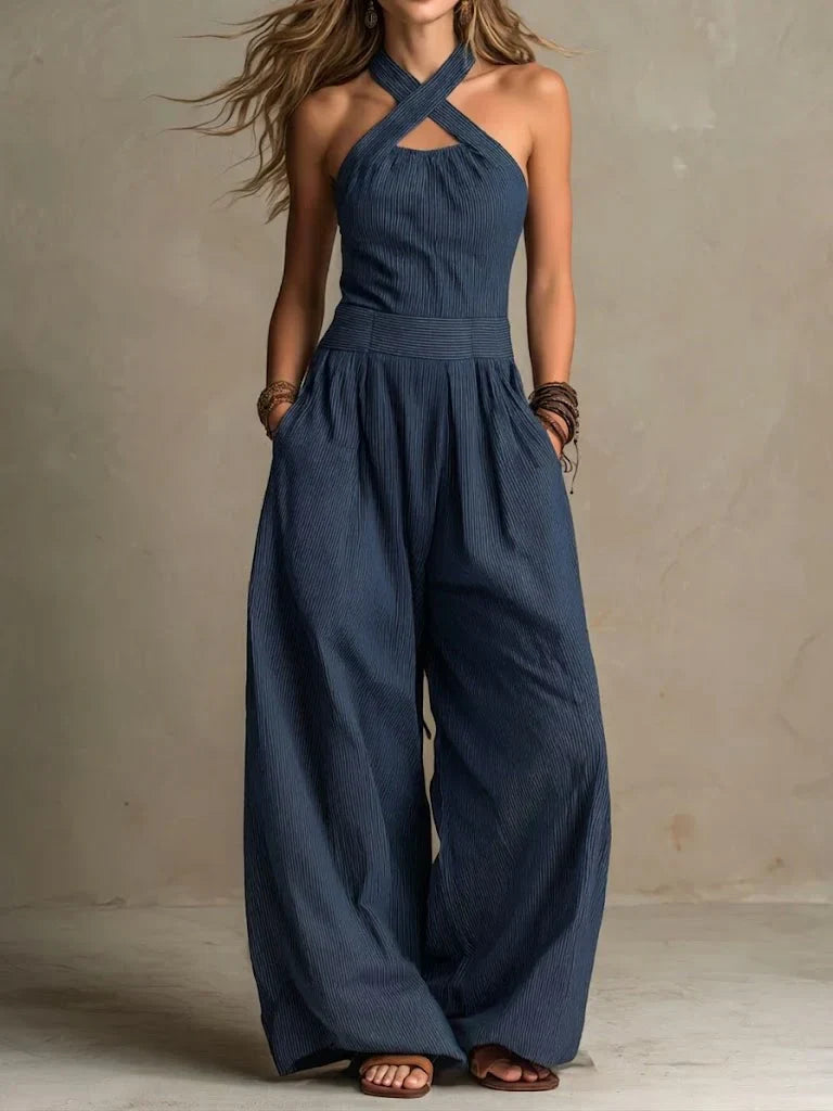 Karla | Eleganter, Fließender Jumpsuit mit Weitem Bein 1