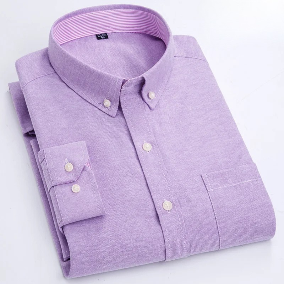 Karo | Elegantes Langarmshirt Herren – Atmungsaktiv, Klassisch & Vielseitig 1