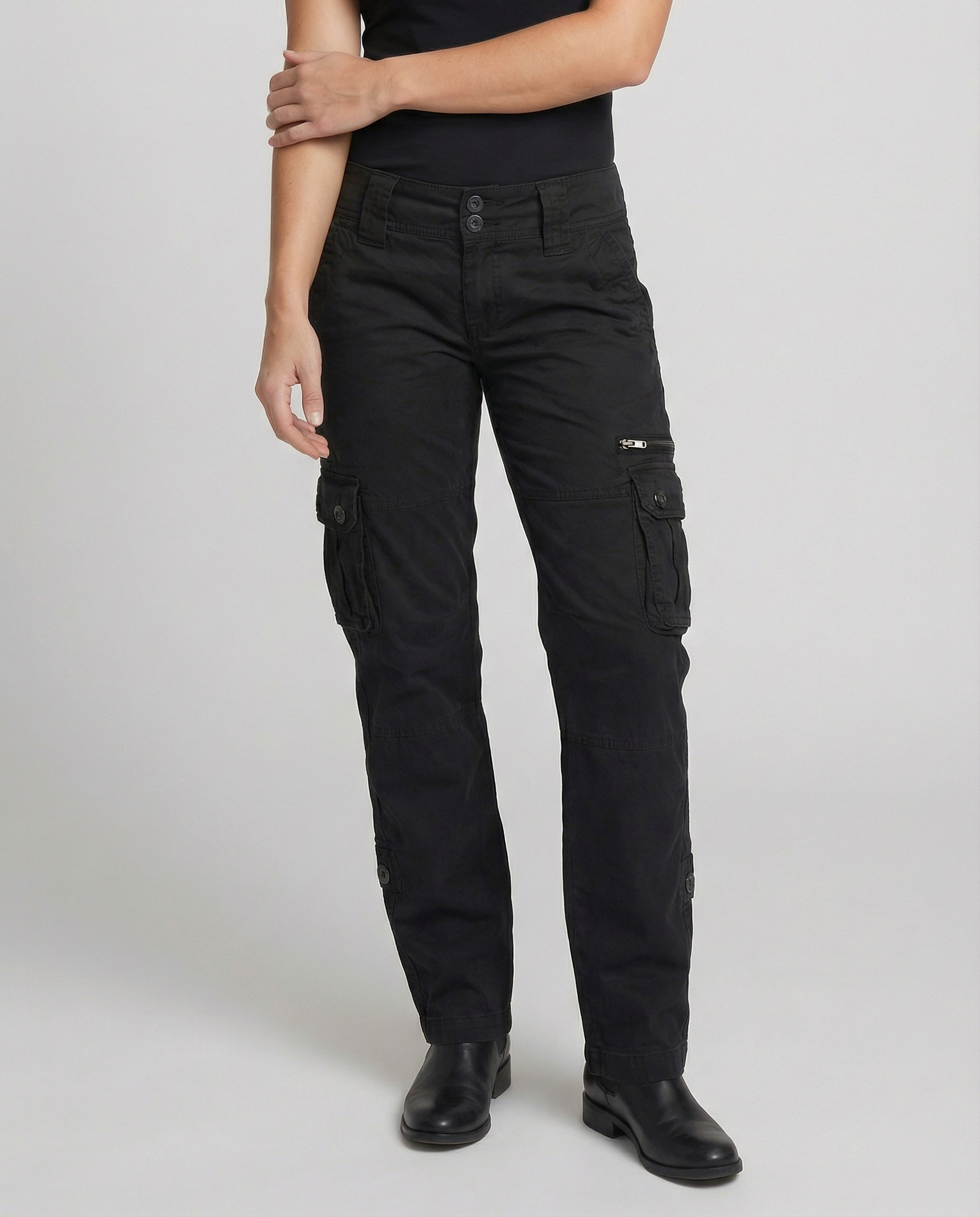 Lana | Cargohose Damen Urban Leicht Bewegungsfreiheit Regular Fit 0