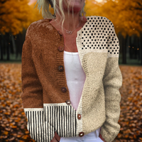 Kerstin | Elegante Strick Strickjacke mit Polka-Dots
