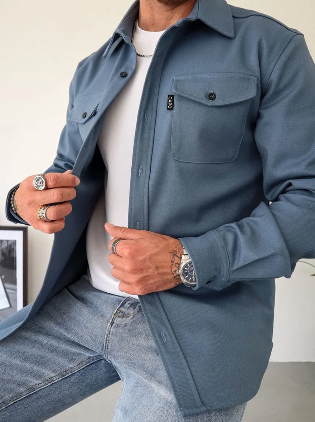 Lennox | Hemdjacke Herren Atmungsaktiv Stylisch Komfortabel Casual Fit 2