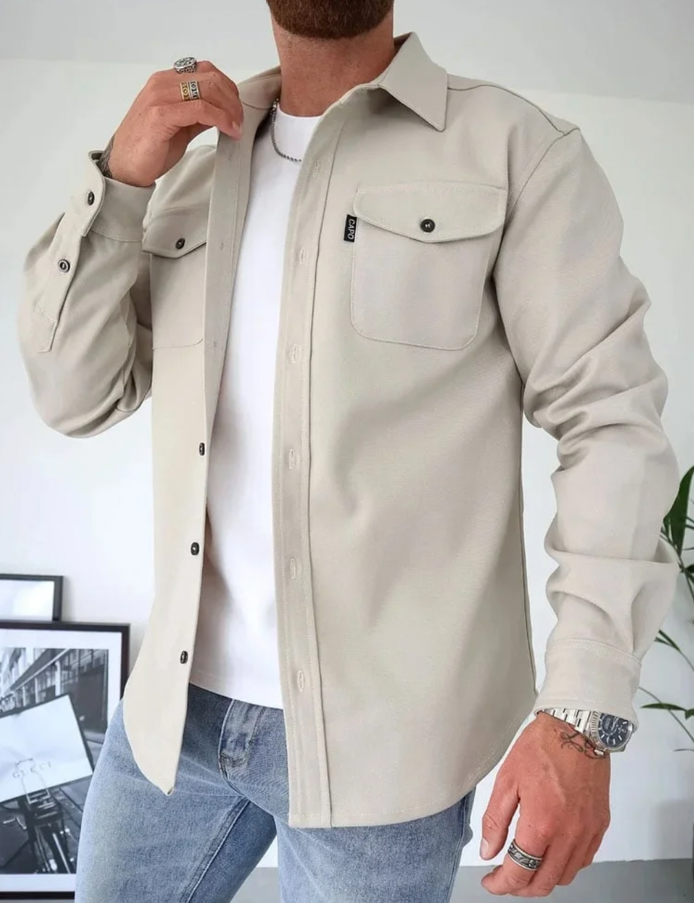 Lennox | Hemdjacke Herren Atmungsaktiv Stylisch Komfortabel Casual Fit 4