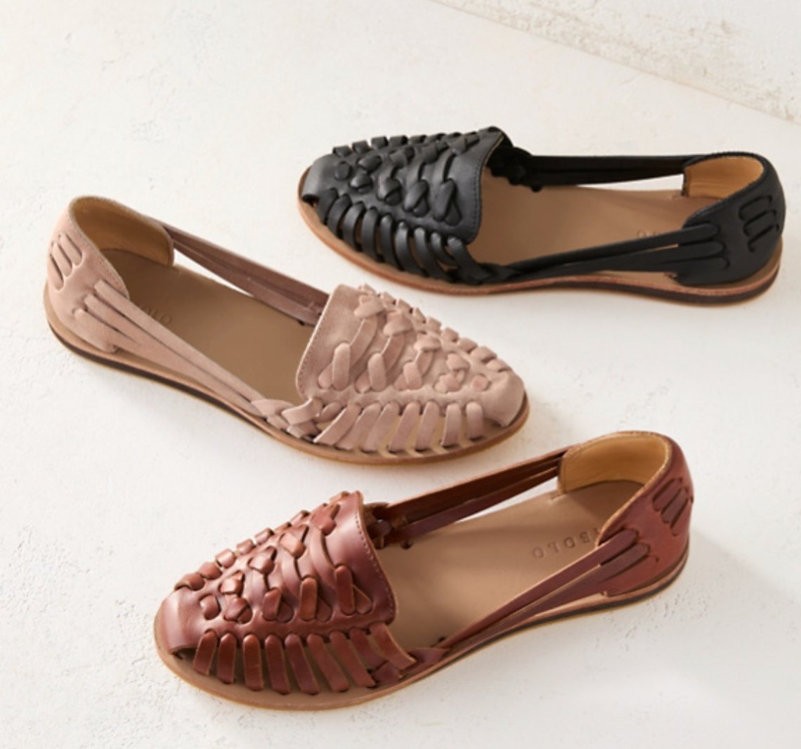 Lily | Gewebte, geschlossene Zehenpartie, bequeme Slip-On-Sandalen 3