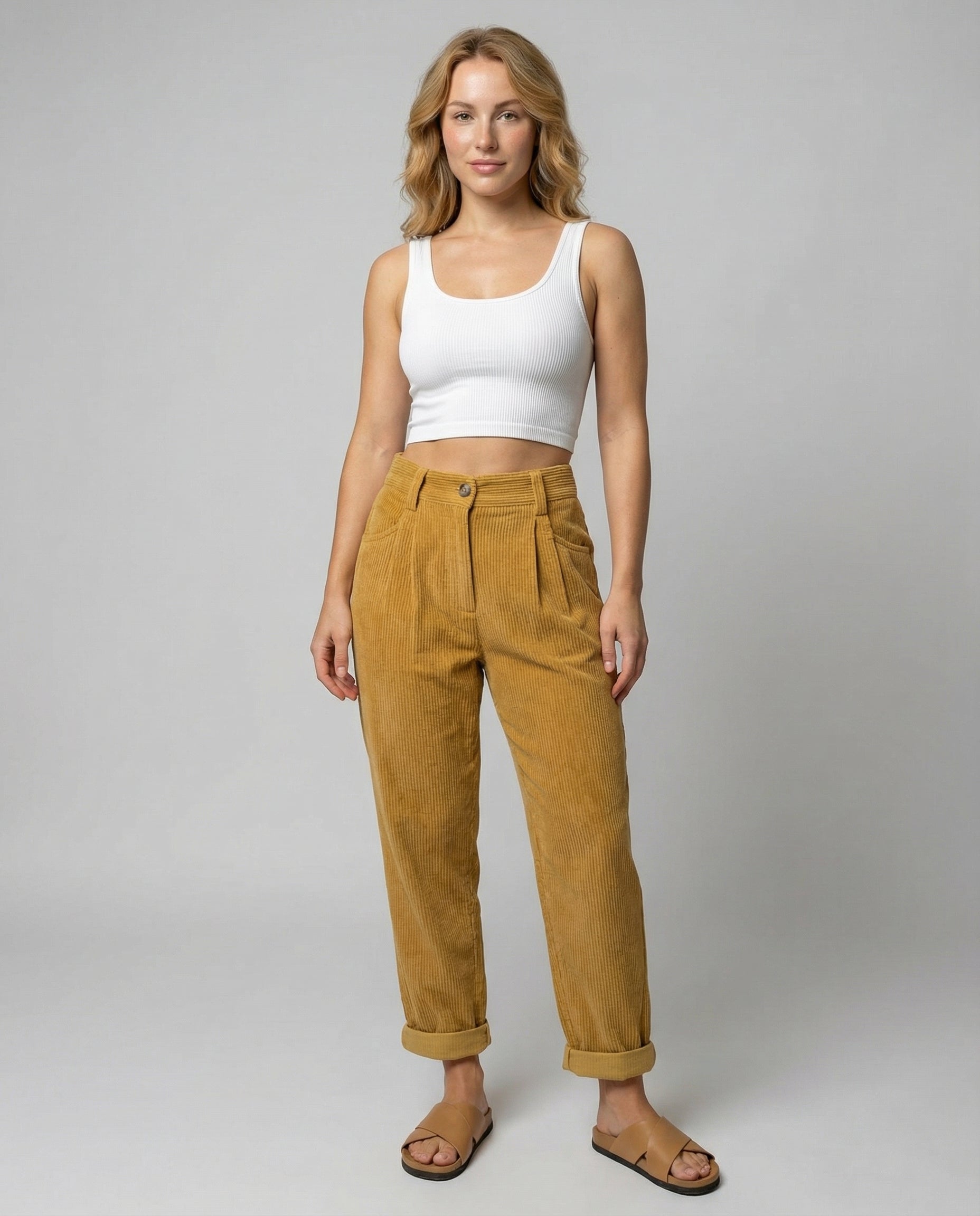 Lina | Bequeme, Lässige &amp; Stilvolle Damen Cordhose 0