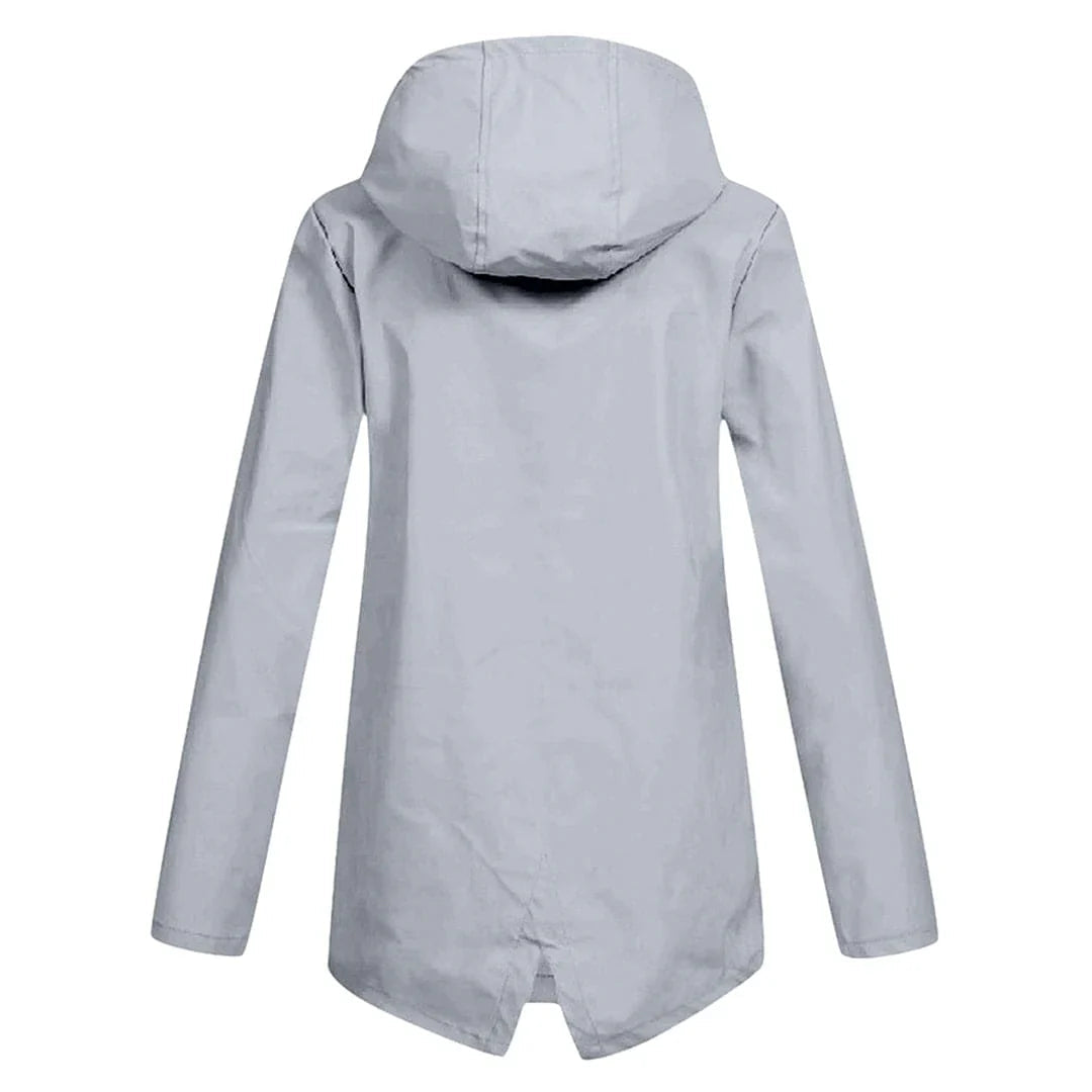 Lina | Damen Regenjacke – Wasserdicht, Bequem & Stilvoll mit Kapuze 1
