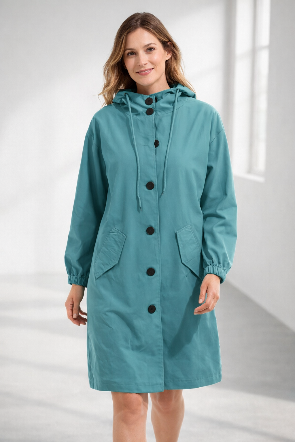 Lina | Damenjacke – Kapuze, Lockere Passform & Praktische Taschen 0