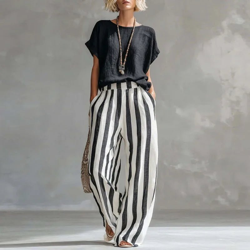 Lina | Elegantes Leinen Set Damen – Atmungsaktiv & Entspanntes Twin Set für Stilbewusste 1