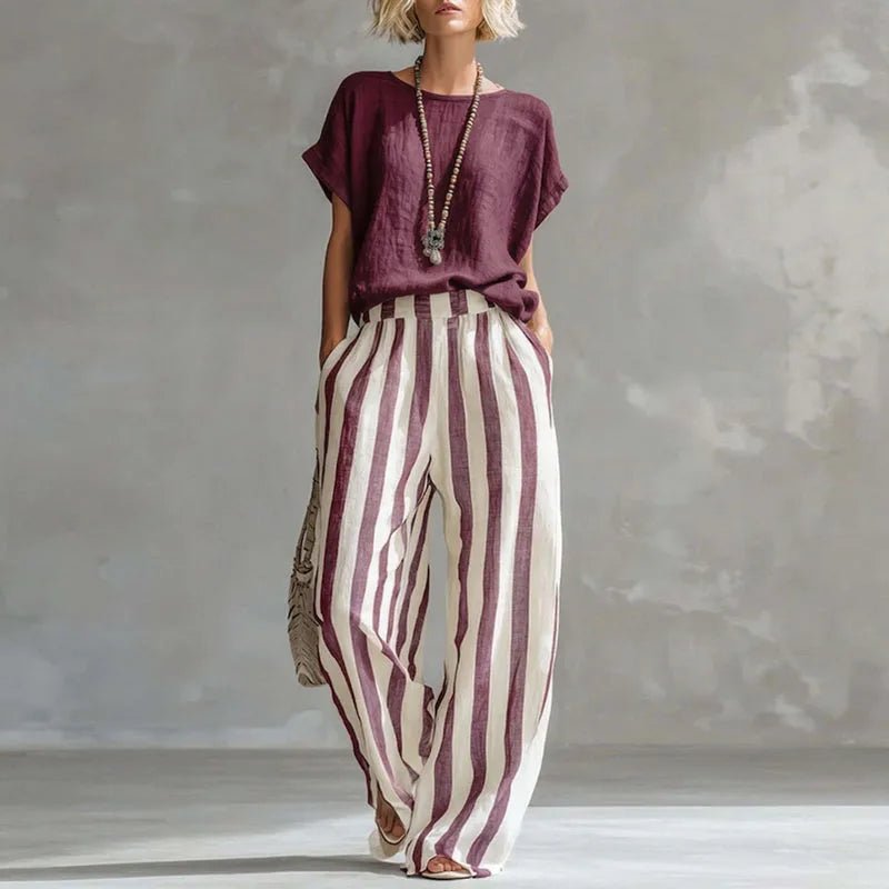 Lina | Elegantes Leinen Set Damen – Atmungsaktiv & Entspanntes Twin Set für Stilbewusste 4