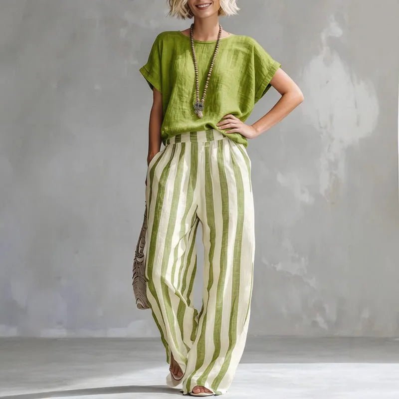 Lina | Elegantes Leinen Set Damen – Atmungsaktiv & Entspanntes Twin Set für Stilbewusste 5