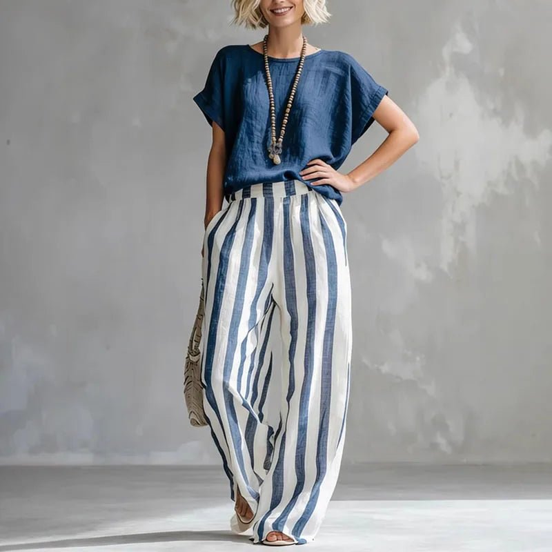Lina | Elegantes Leinen Set Damen – Atmungsaktiv & Entspanntes Twin Set für Stilbewusste 6