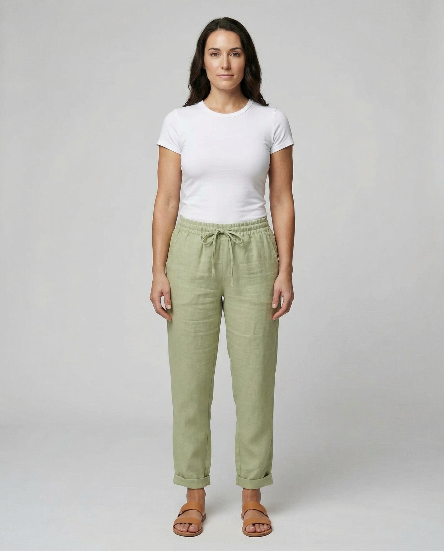 Lina | Luftige, Atmungsaktive &amp; Elegante Damen Leinenhose 0
