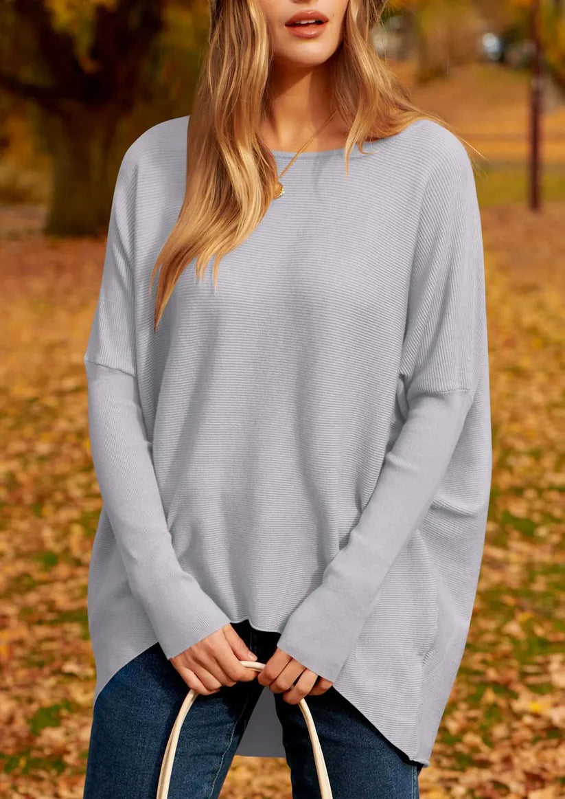 Liora | Leichter, Weicher &amp; Übergroßer Rippstrickpullover 8