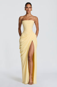 Julia | Elegantes trägerloses Maxikleid