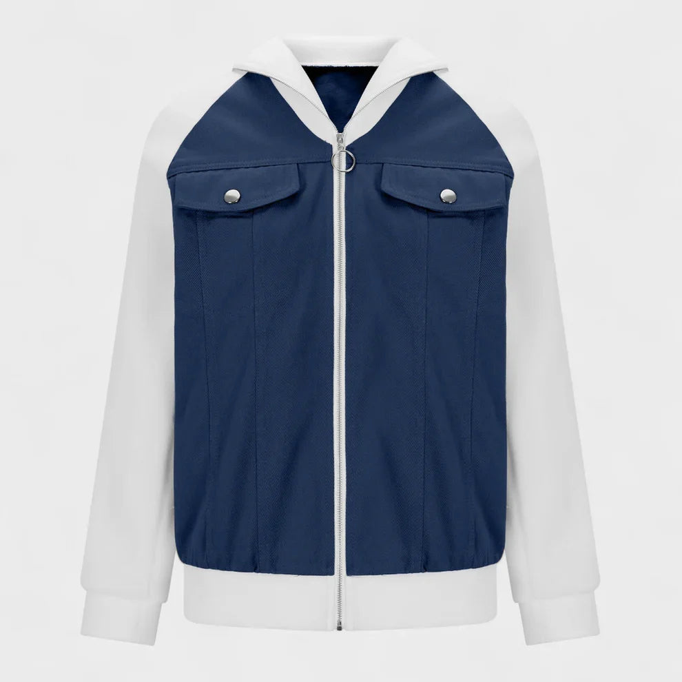 Liora | Warme Denim-Sherpa-Jacke für Damen 1