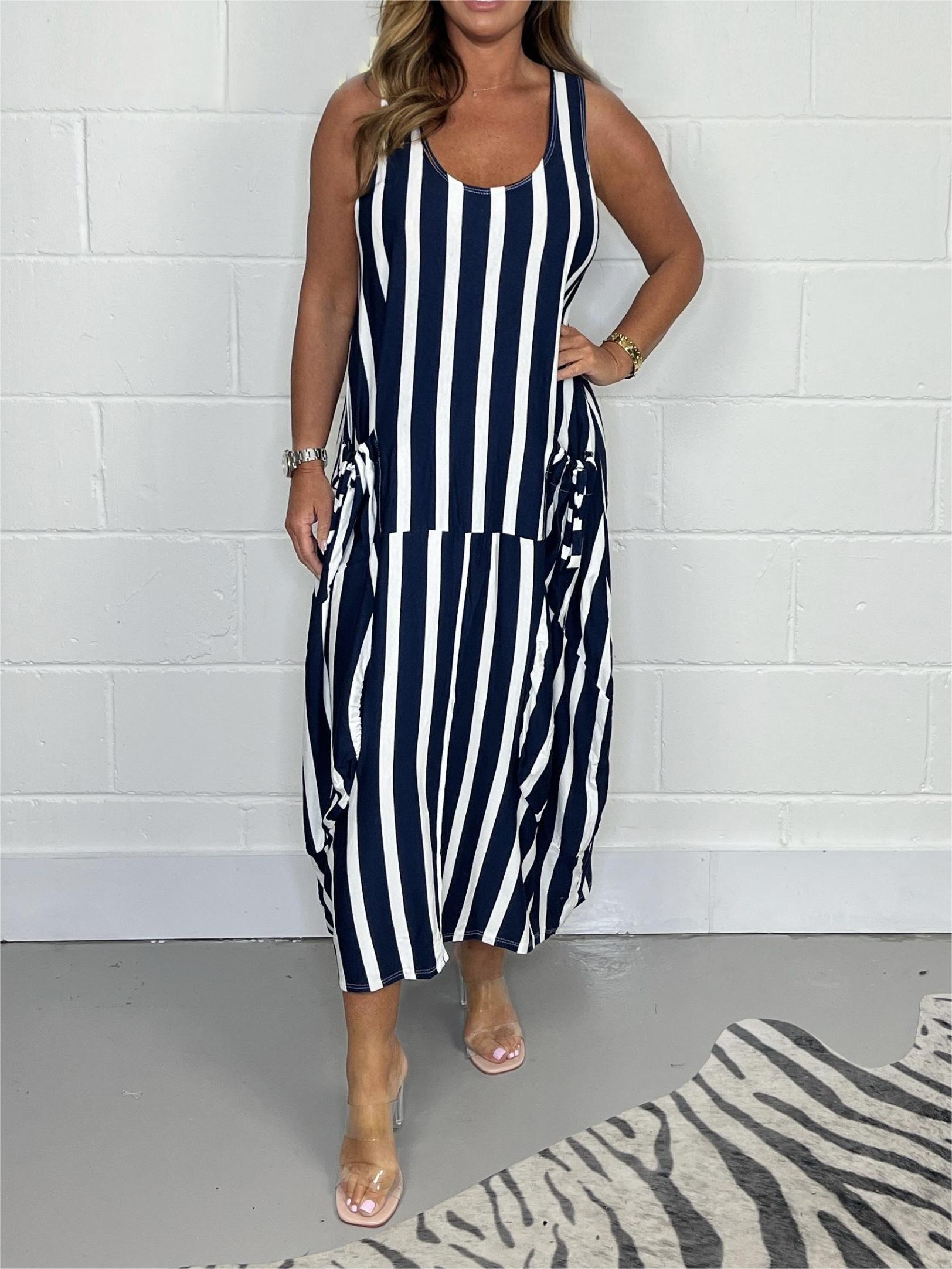 Livia | Bequem Oversized Damenkleid mit Taschen 1