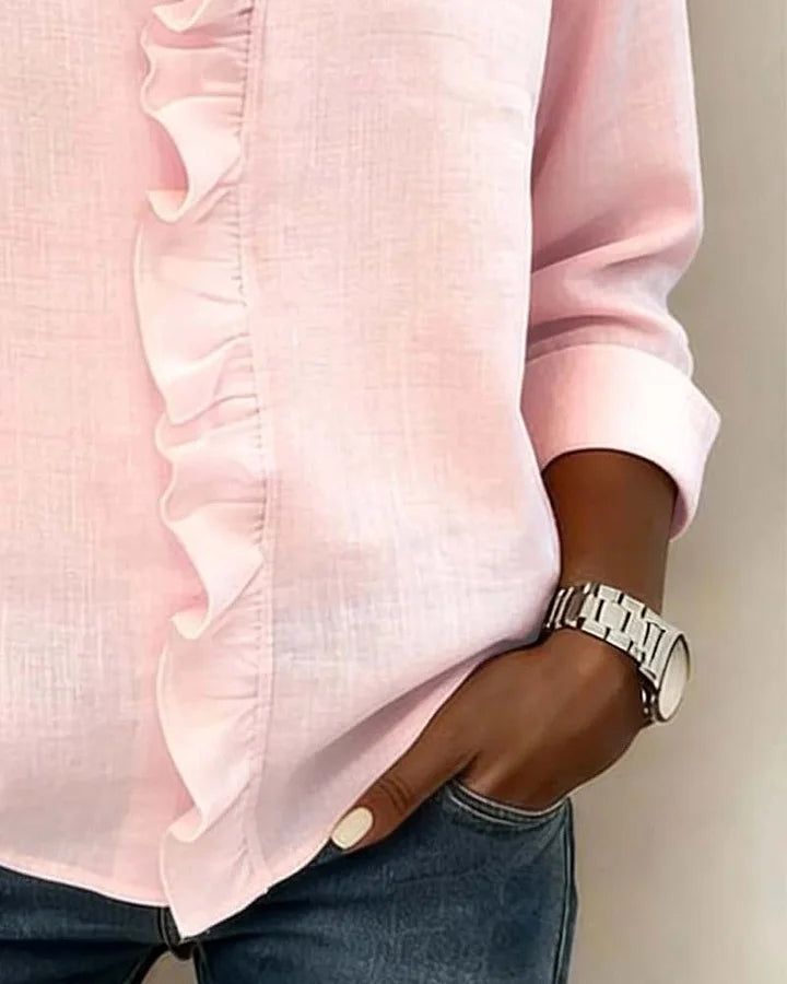 Livia | Elegante Bluse mit V-Ausschnitt für festliche Anlässe 7
