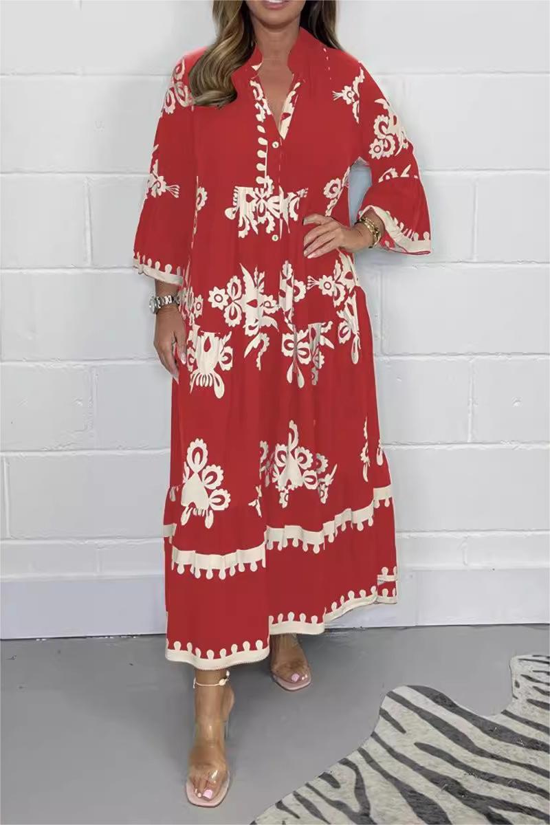 Livia | Elegantes Blumendruck Maxikleid Sommer für Damen 3