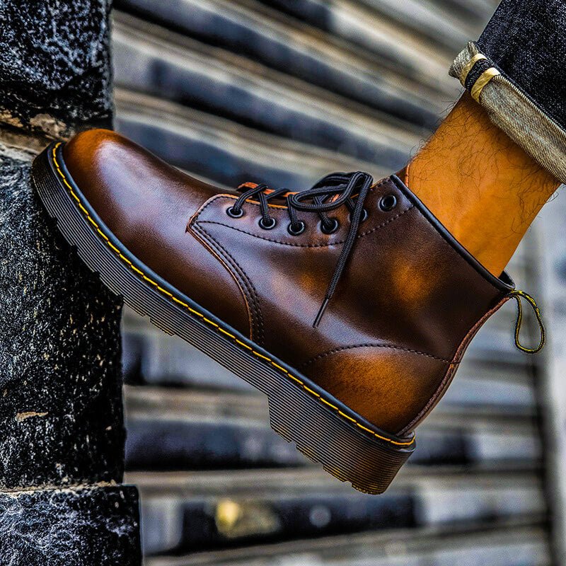 Logan | Vintage-Schnürstiefel aus echtem Leder 5