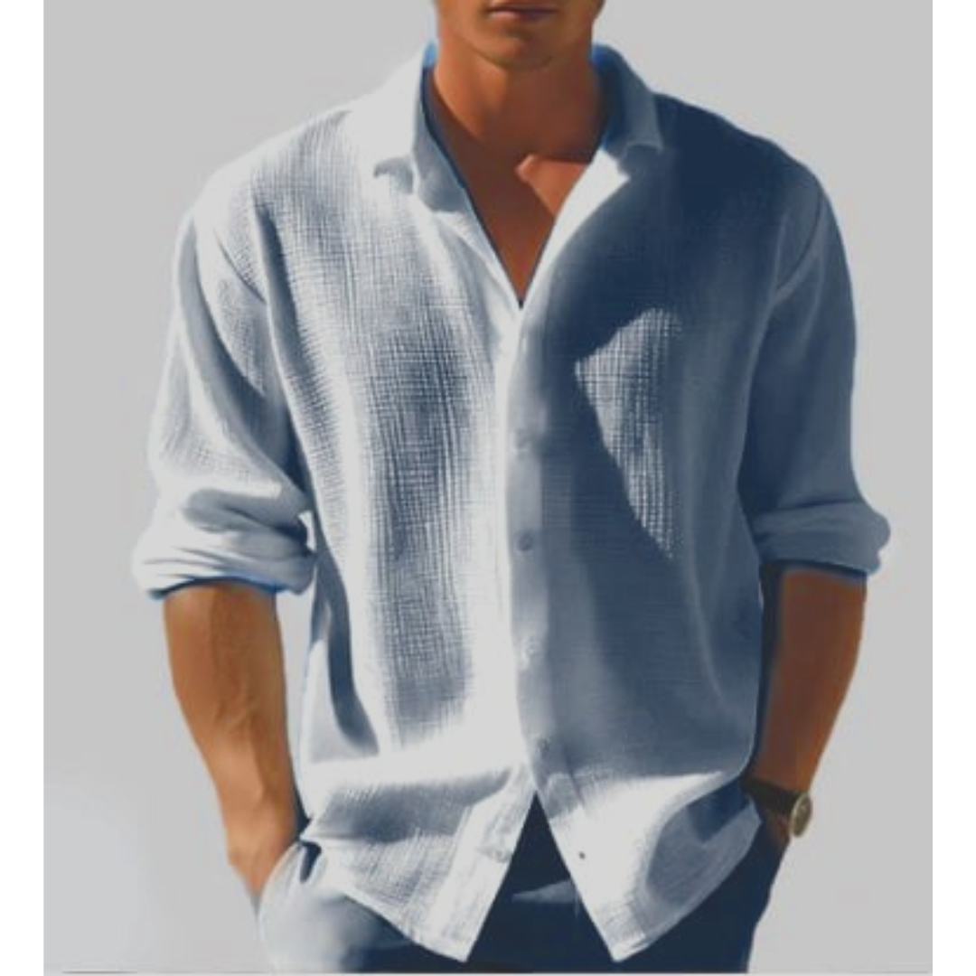 Lucas | Lässiges Herrenhemd mit Knöpfen 0