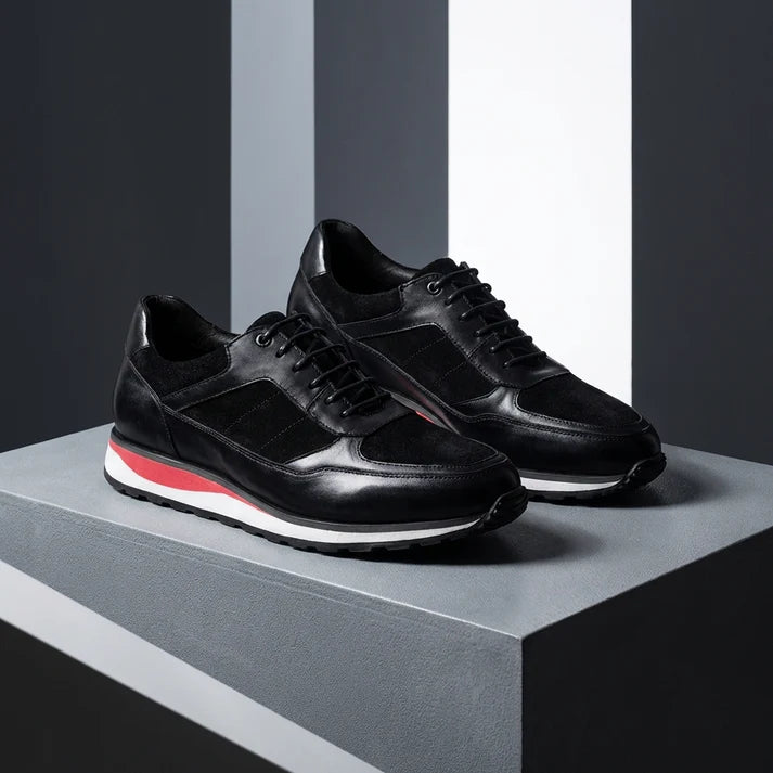 Lukas | Leder Sneaker Herren Schwarz Elegant Komfortabel Hochwertig 1